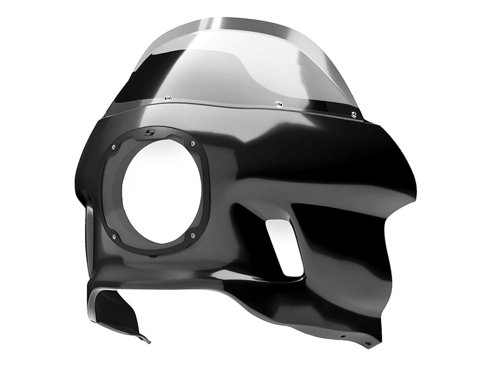 S-RT Mini Fairing - Gloss Black. Fits Sportster 2004-2021 - Saddlemen Seats