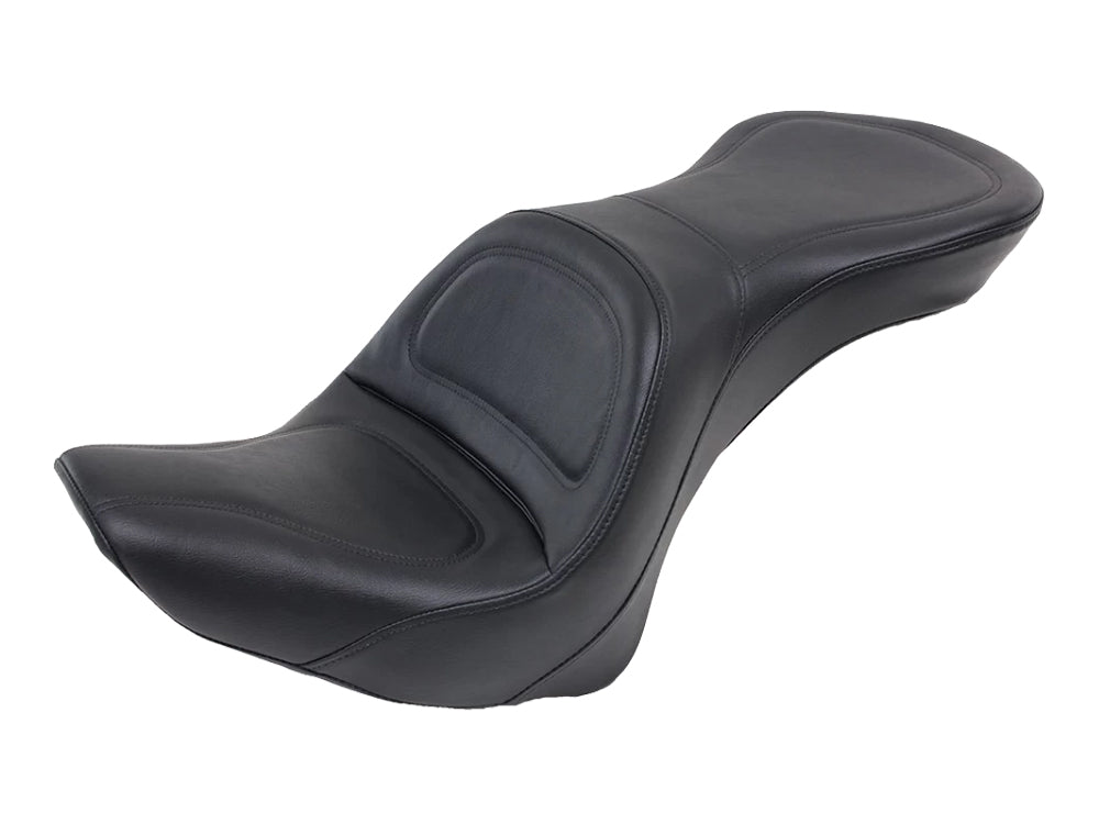Explorer Dual Seat. Fits Softail 2000-2007 with 130 or 150 OEM Rear Tyre. - Saddlemen Seats