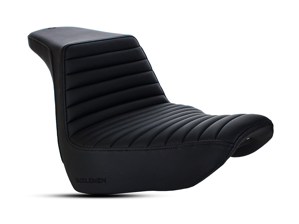 Step-Up Tuck & Roll Dual Seat. Fits Sport Glide & Low Rider 2018up, Low Rider S 2020up & Low Rider ST 2022up. - Saddlemen Seats