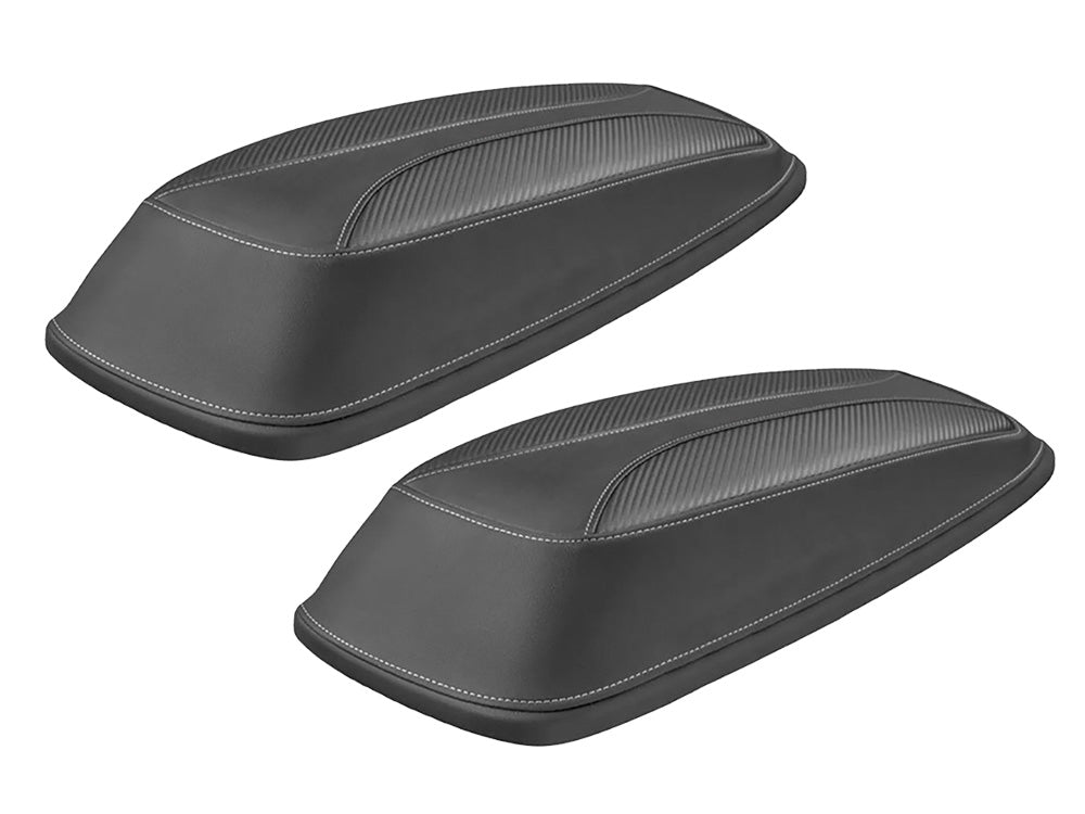 Dominator Saddlebag Lid Covers. Fits Most Touring 2008-2024 - Saddlemen Seats