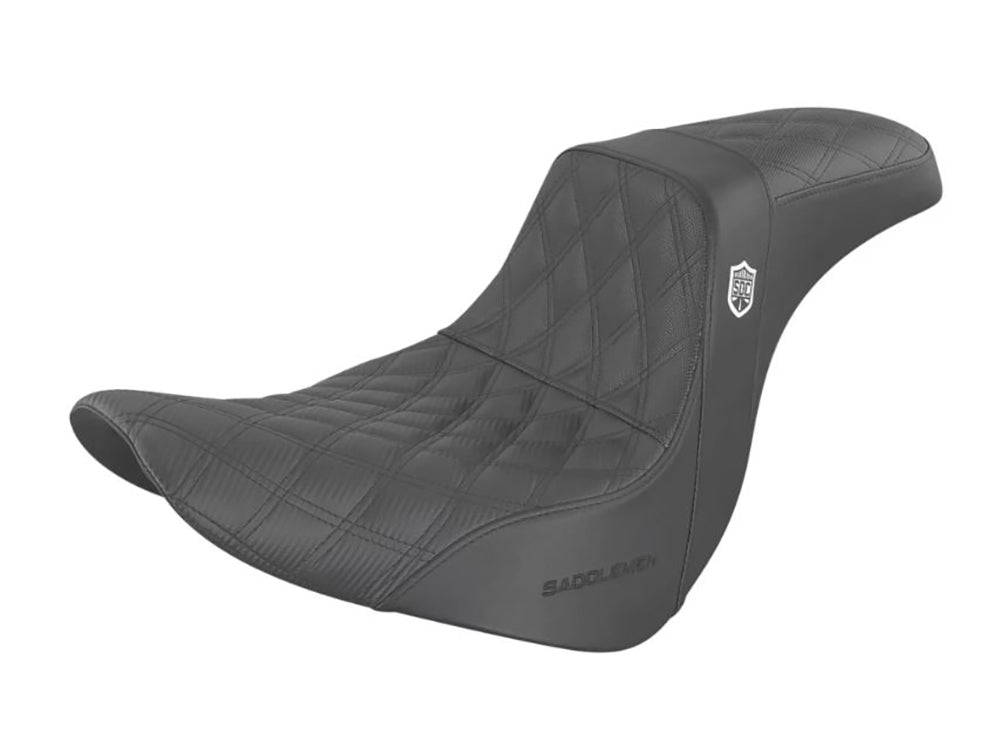 Pro Series San Diego Customs Performance Gripper Dual Seat. Fits Sport Glide & Low Rider 2018up, Low Rider S 2020up & Low Rider ST 2022up - Saddlemen Seats