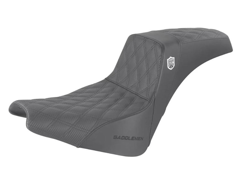 Pro Series San Diego Customs Performance Gripper Dual Seat. Fits Softail Street Bob 2018up & Standard 2020up. - Saddlemen Seats