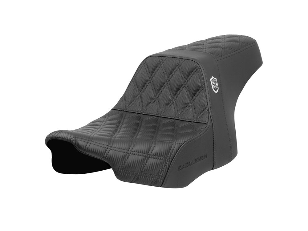 Step-Up San Diego Customs Pro Series Gripper Dual Seat. Fits CVO Touring 2023up, Street Glide & Road Glide 2024up, Touring 2025up - Saddlemen Seats