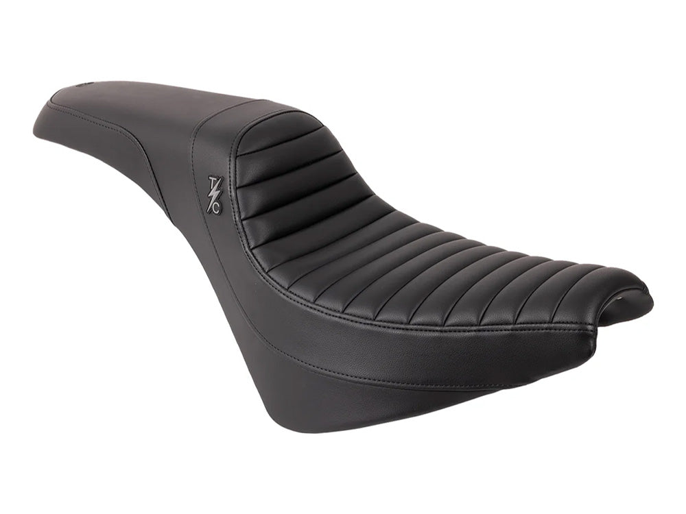 Thrashin X Saddlemen Step-Up Tuck & Roll Dual Seat. Fits Sport Glide & Low Rider 2018up, Low Rider S 2020up & Low Rider ST 2022up - Saddlemen Seats