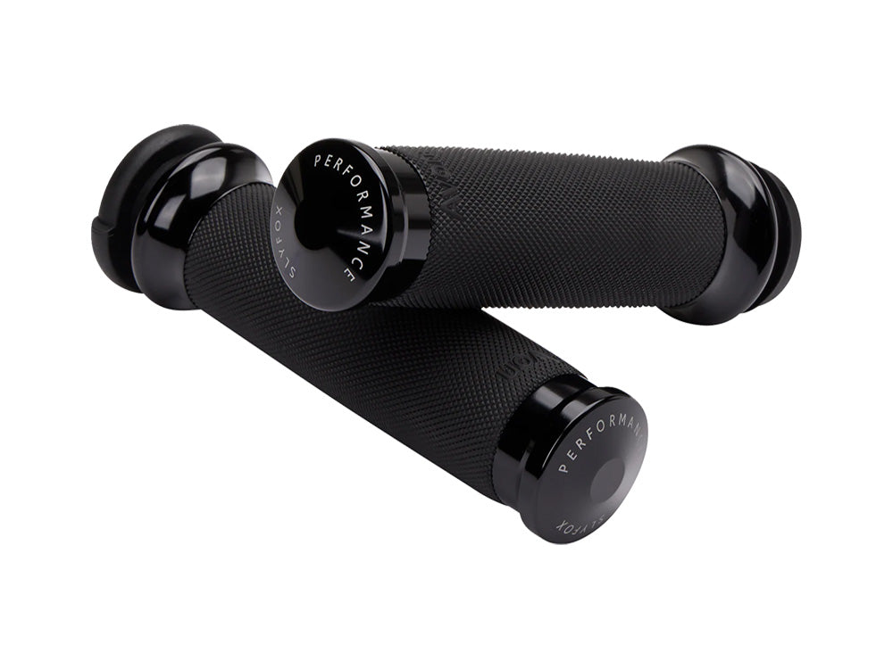 Handgrips - Black. Fits Big Twin 2008-2024 with Throttle-by-Wire - Slyfox