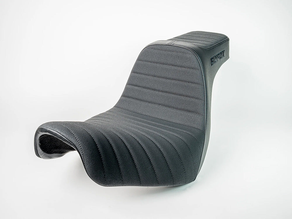 Highnoon Tuck N Roll Dual Seat. Fits Sport Glide & Low Rider 2018up, Low Rider S 2020up & Low Rider ST 2022up - Slyfox