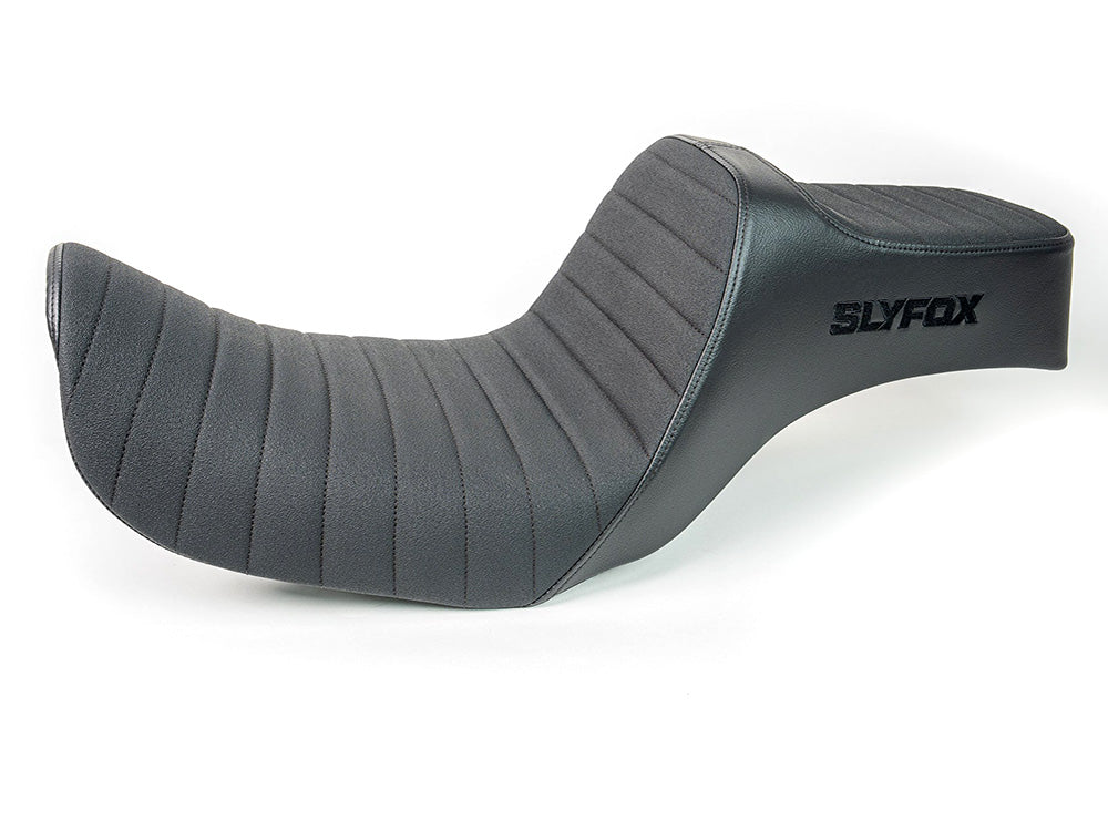 Highnoon Tuck N Roll Dual Seat. Fits Dyna 1996-2003 - Slyfox