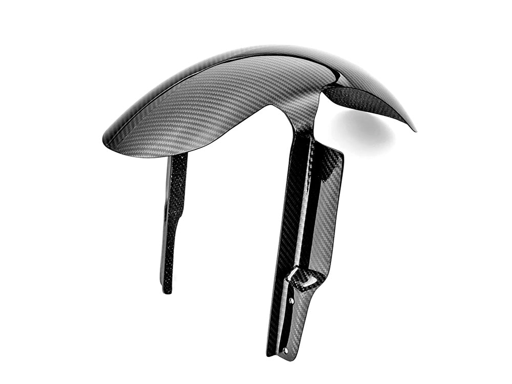 Carbon Front Fender - Gloss Finish. Fits Softail Low Rider S 2020up & Low Rider ST 2022up with 19in. front Wheel - Slyfox