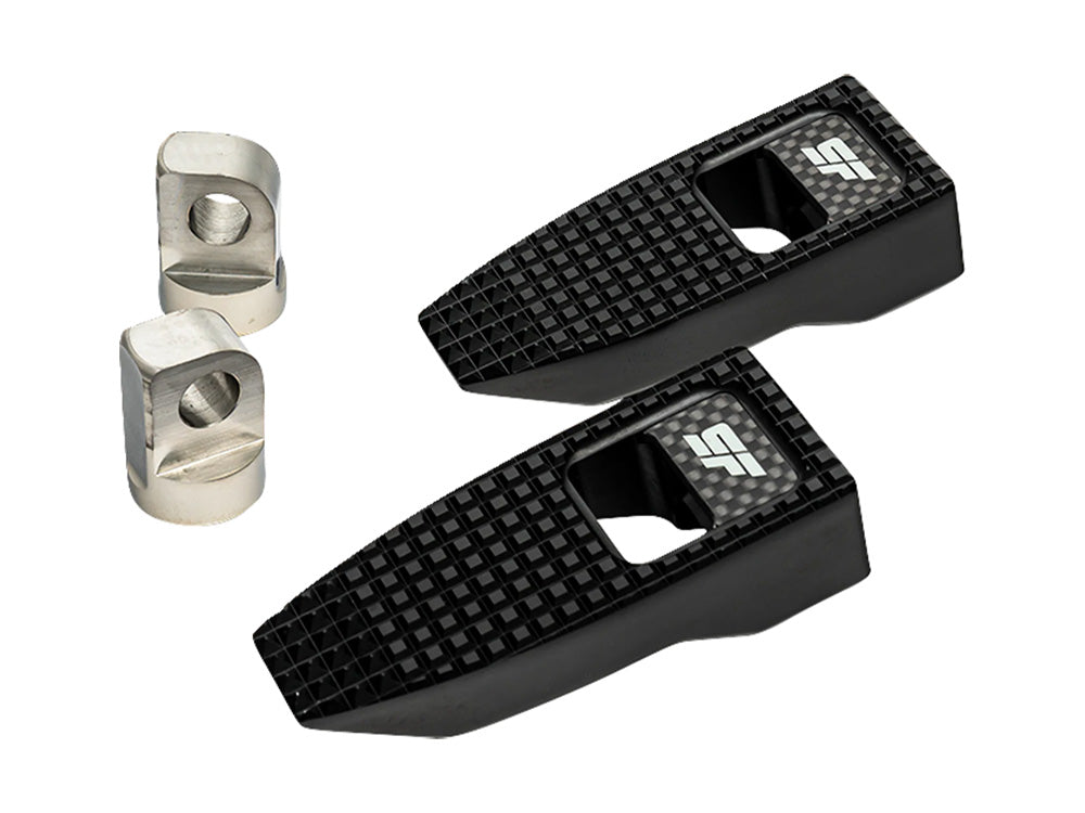 Slim Speed Footpegs with HD Male Mount - Black - Slyfox