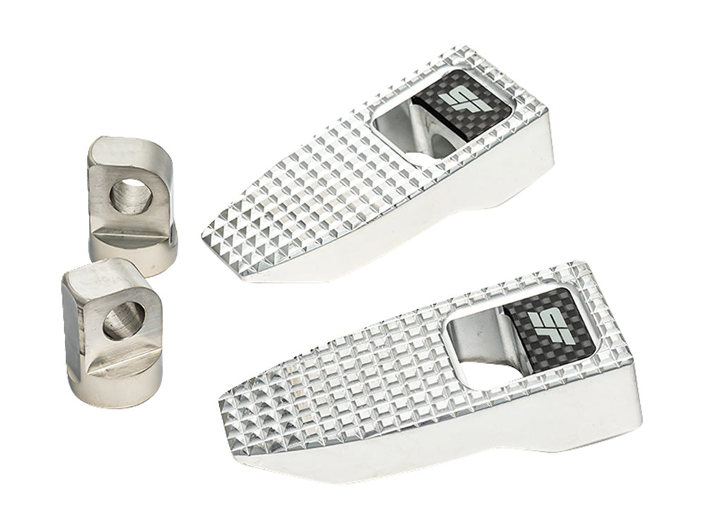 Slim Speed Footpegs with HD Male Mount - Polished - Slyfox