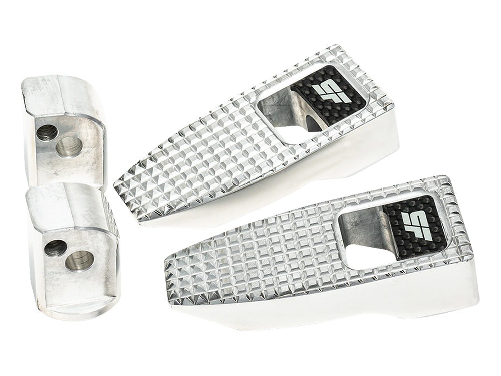 Slim Speed Footpegs - Polished. Fits Softail 2018up Rear Passenger - Slyfox