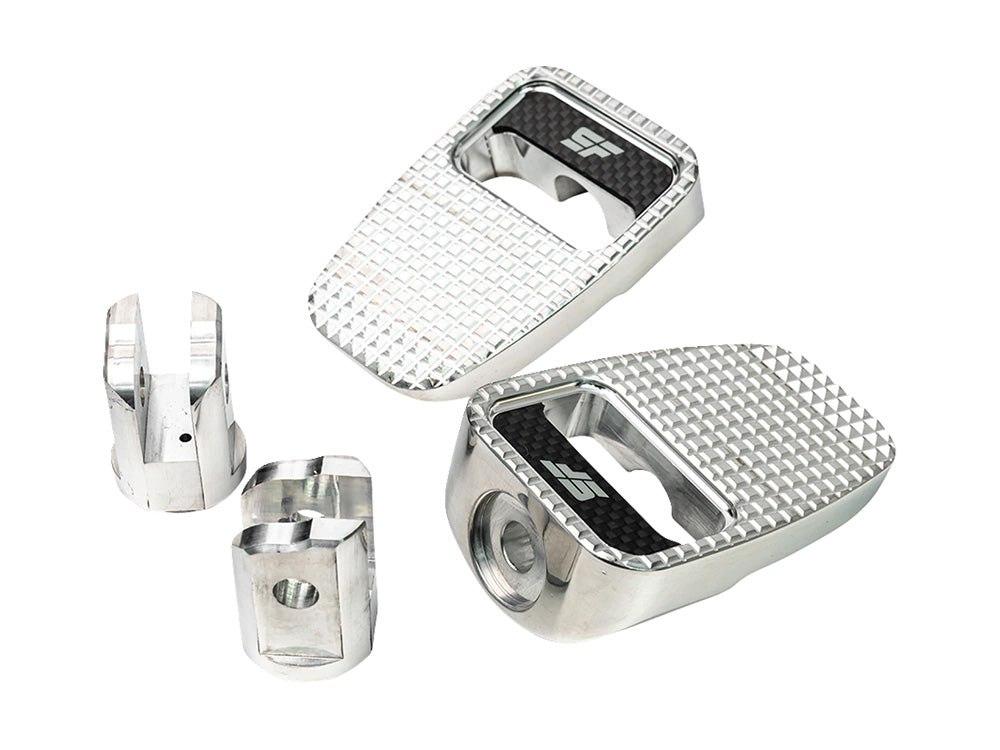 Fatty Footpegs - Polished. Fits Softail 2018up Front Rider - Slyfox