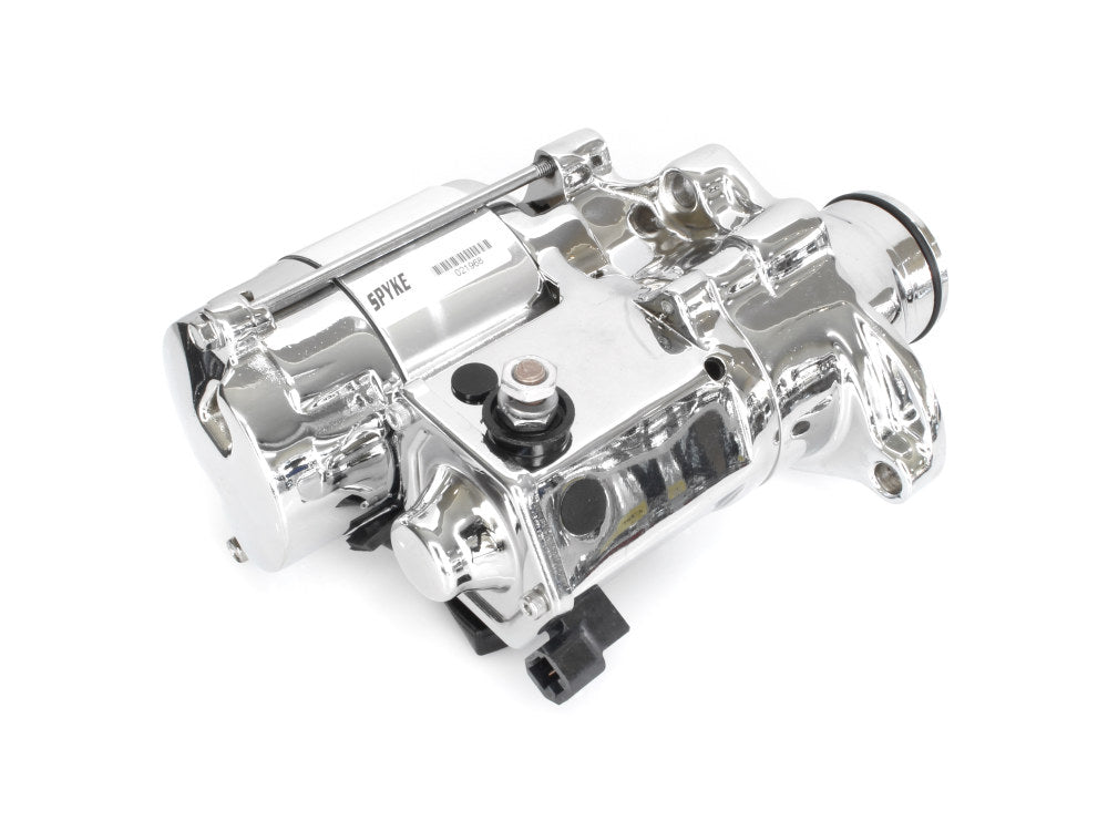 1.4kw Starter Motor - Chrome. Fits Softail 2007-2017, Dyna 2006-2017 & Touring 2007-2016. - Spyke Motorcycle Products