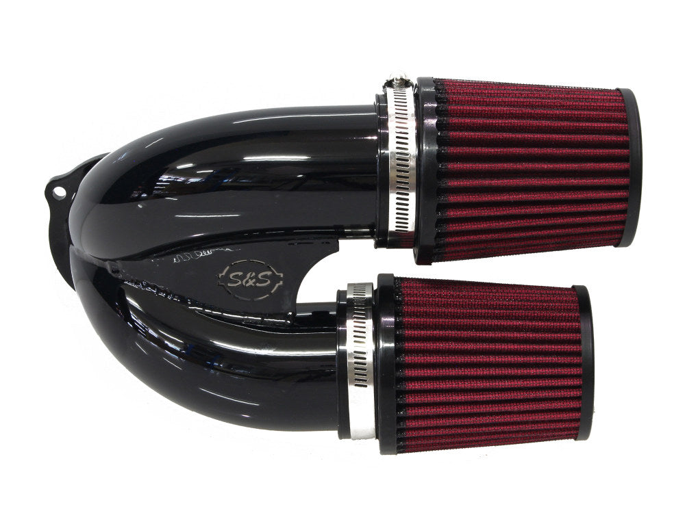 Tuned Induction Air Cleaner Kit - Gloss Black. Fits Touring 2017-2024 & Softail 2018-2024 - S&S