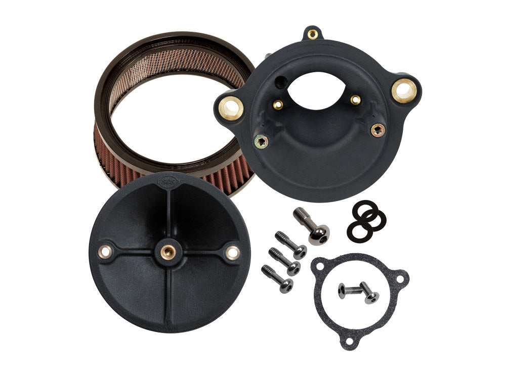 Stealth Air Cleaner Kit with High Flow Element. Fits CVO Touring 2023up, Street Glide & Road Glide 2024up, Touring 2025up & Softail 2025up - S&S