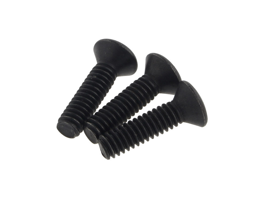 Teardrop Air Cleaner Cover Screws - Black. Pack of 3. - S&S