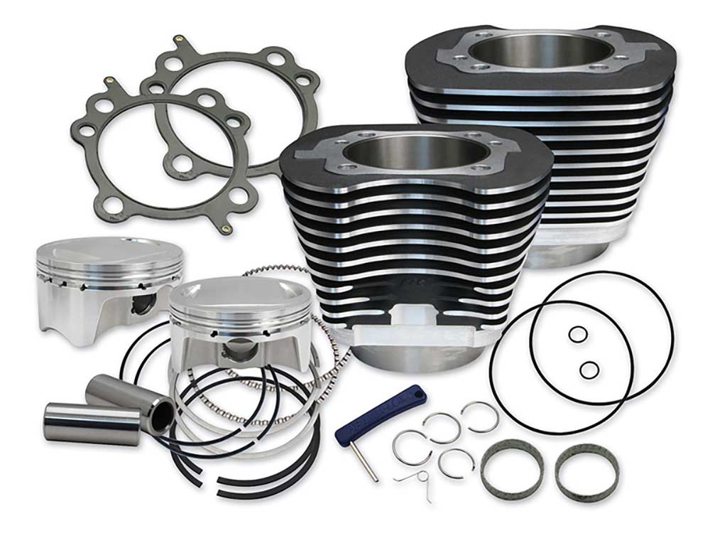 107ci Big Bore Kit - Black. Fits Twin Cam 2007-2017. - S&S