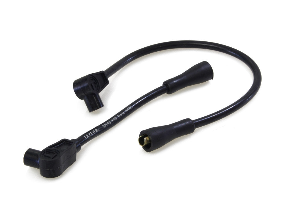 8mm Spark Plug Wire Set - Black. Fits Softail 1984-1999, Dyna 1991-1998, FL 1965-1979, FX 1965-1985 and Sportster 1965-1985. - Taylor Cable Products
