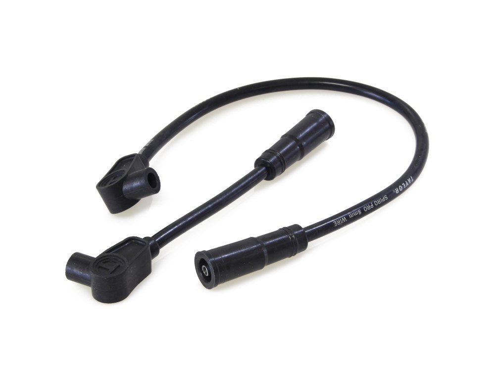 8mm Spark Plug Wire Set - Black. Fits Softail 2000-2017 and Dyna 1999-2017. - Taylor Cable Products