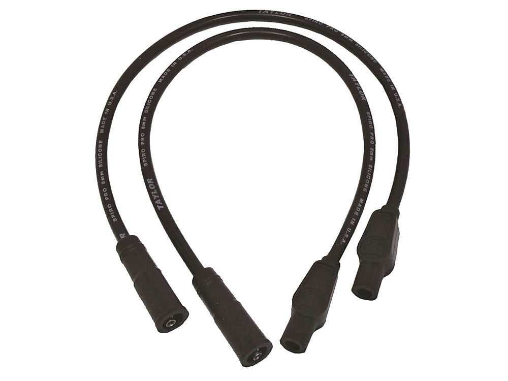 8mm Spark Plug Wire Set - Black. Fits Touring 1999-2008 with EFI and Sportster 2004-2006. - Taylor Cable Products