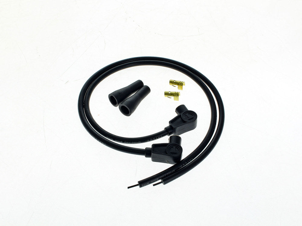 8mm 24in. Universal Spark Plug Wire Set - Black. Fits Evolution Style Engines. - Taylor Cable Products