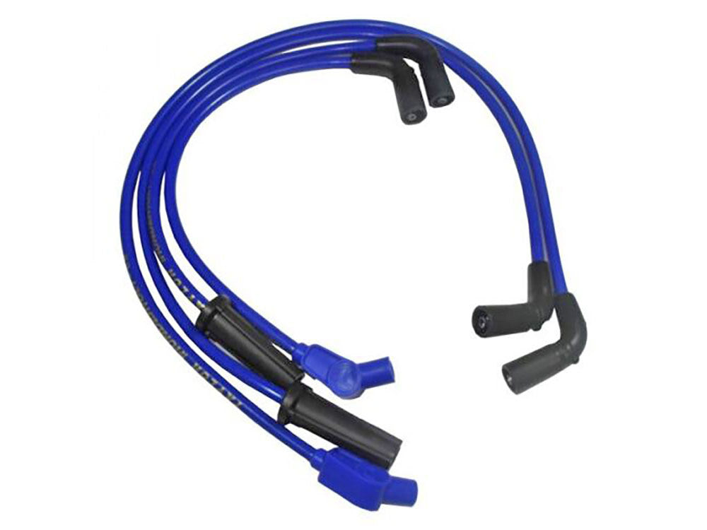 8mm Spark Plug Wire Set - Blue. Fits Touring 2017up. - Taylor Cable Products