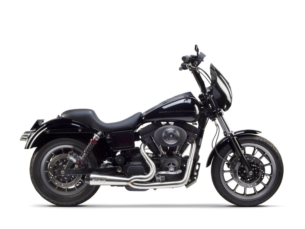 Comp-S 2-into-1 Exhaust - Stainless Steel with Carbon Fiber End Cap. Fits Dyna 1991-2005. - Two Brothers Racing Exhaust