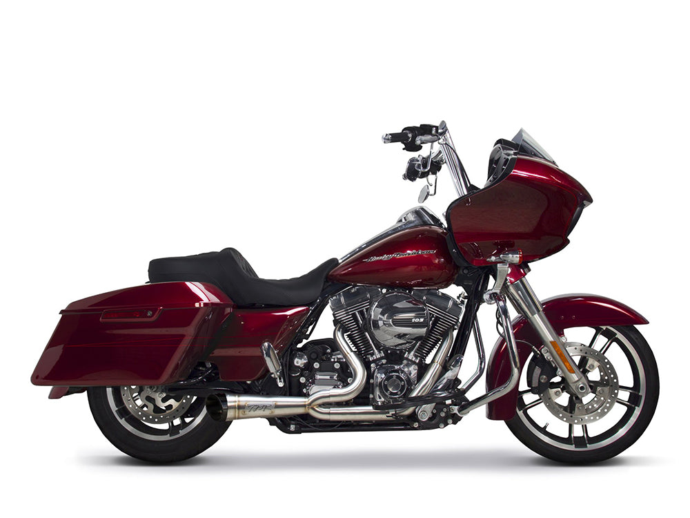 Shorty Turnout 2-into-1 Exhaust - Stainless Steel. Fits Touring 2009-2016. - Two Brothers Racing Exhaust