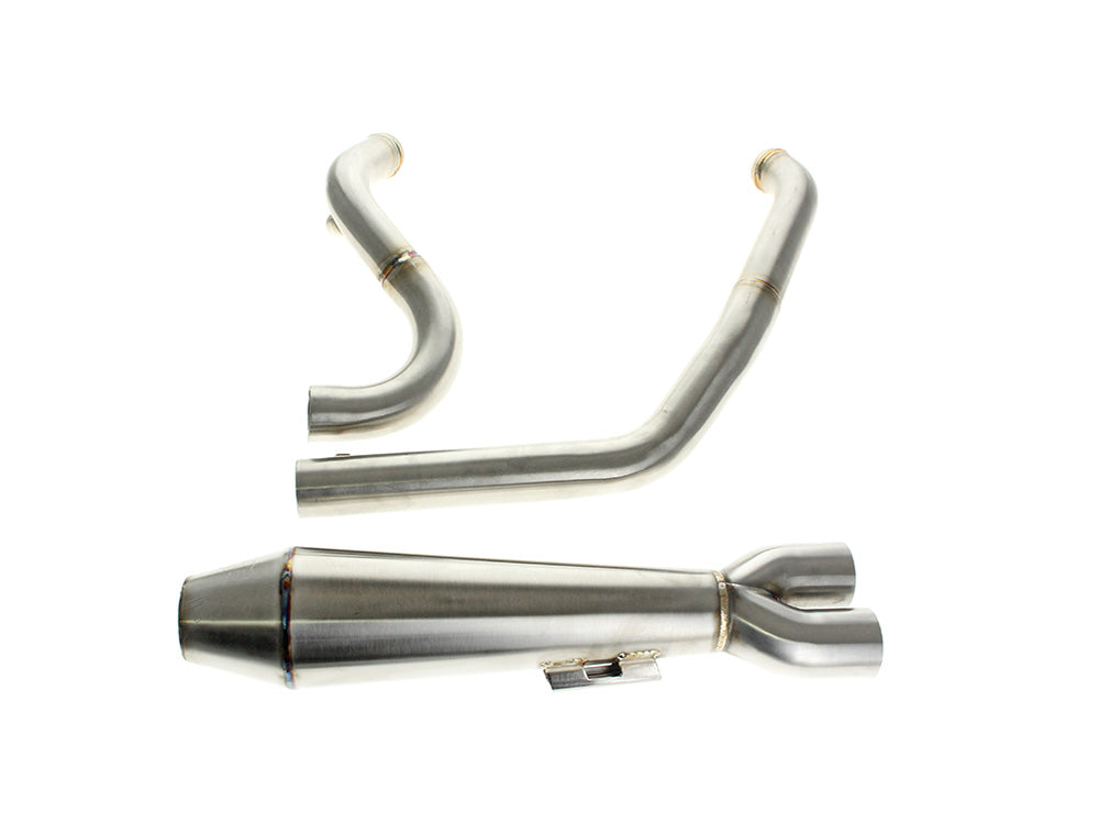 Megaphone Gen II 2-into-1 Exhaust - Stainless Steel. Fits Touring 2017up - Two Brothers Racing Exhaust