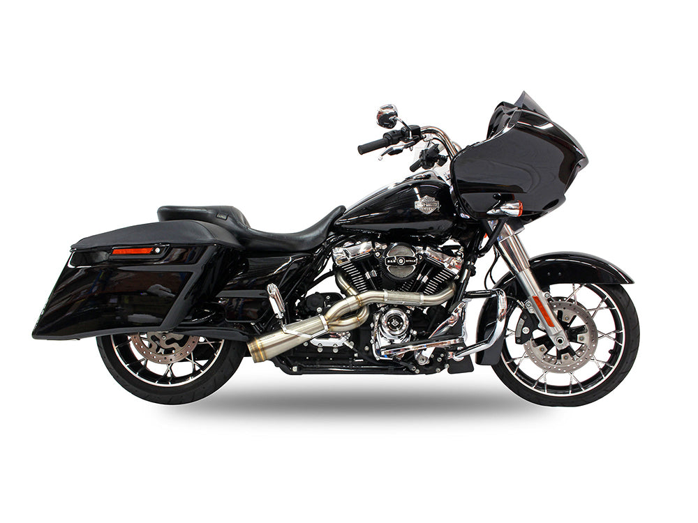 Big Sexy Performance 2-into-1 Exhaust - Stainless Steel. Fits Touring 2017up. - Trask Performance