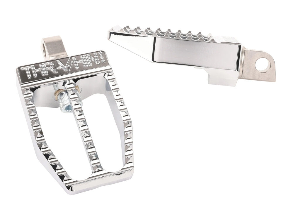 Militant Footpegs with HD Male Mount - Chrome - Thrashin Supply
