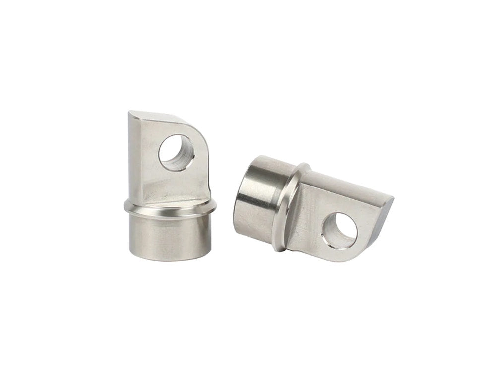 Thrashin Front or Rear Footpeg Mounts - Raw. Fits Most Male Mount Applications - Thrashin Supply