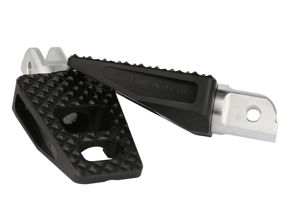 P-54 Footpegs - Black. Fits Softail 2018up Front Rider - Thrashin Supply