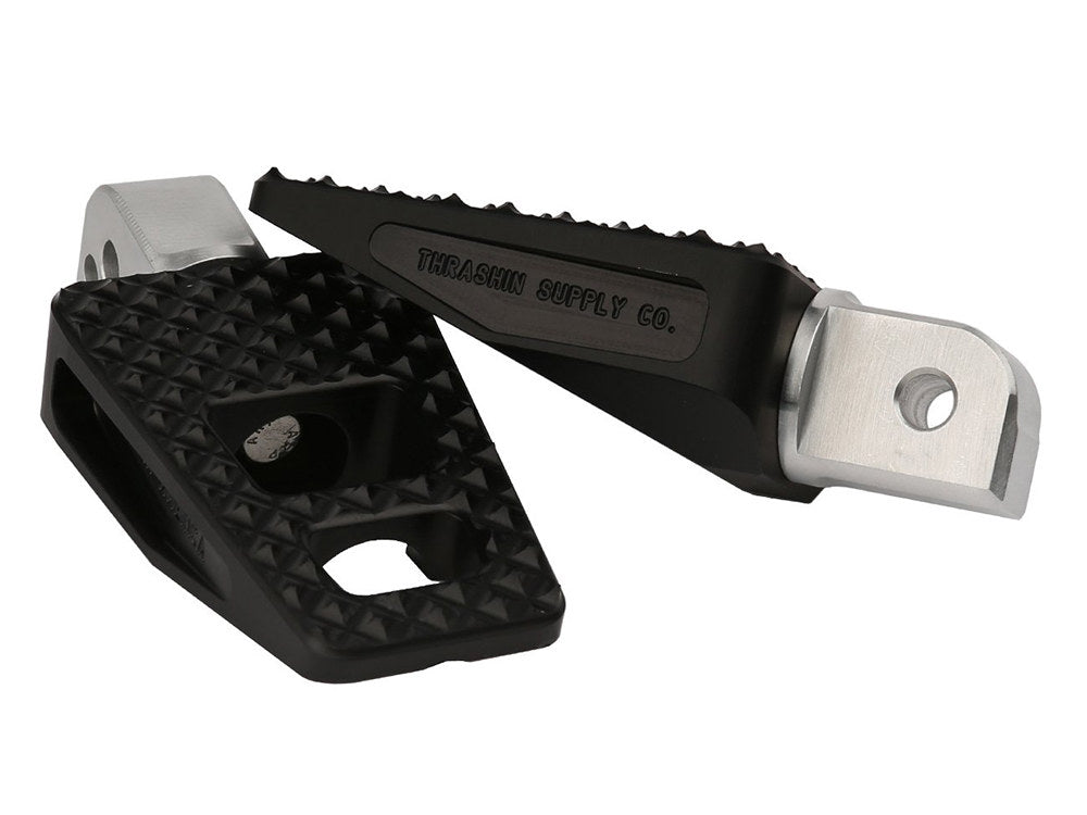 P-54 Footpegs - Black. Fits Softail 2018up Rear Passenger - Thrashin Supply