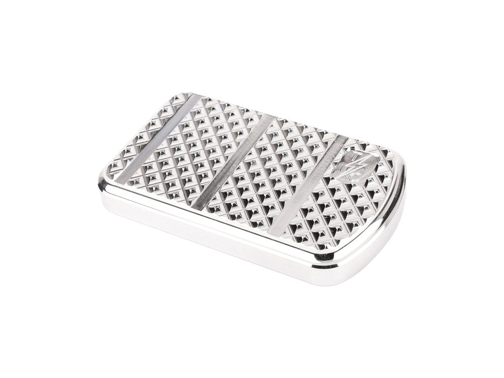 Bagger Brake Pad - Chrome. Fits Touring 1980up, FL Softail 1986-2017 & Dyna Switchback 2012-2016. - Thrashin Supply
