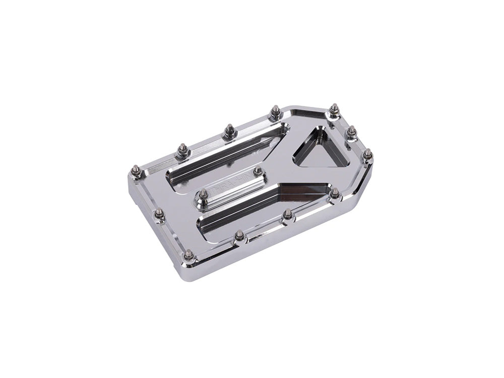 Aggressor Brake Pedal Pad - Chrome. Fits Touring 1980up, FL Softail 1986-2017 & Dyna Switchback 2012-2016 - Thrashin Supply