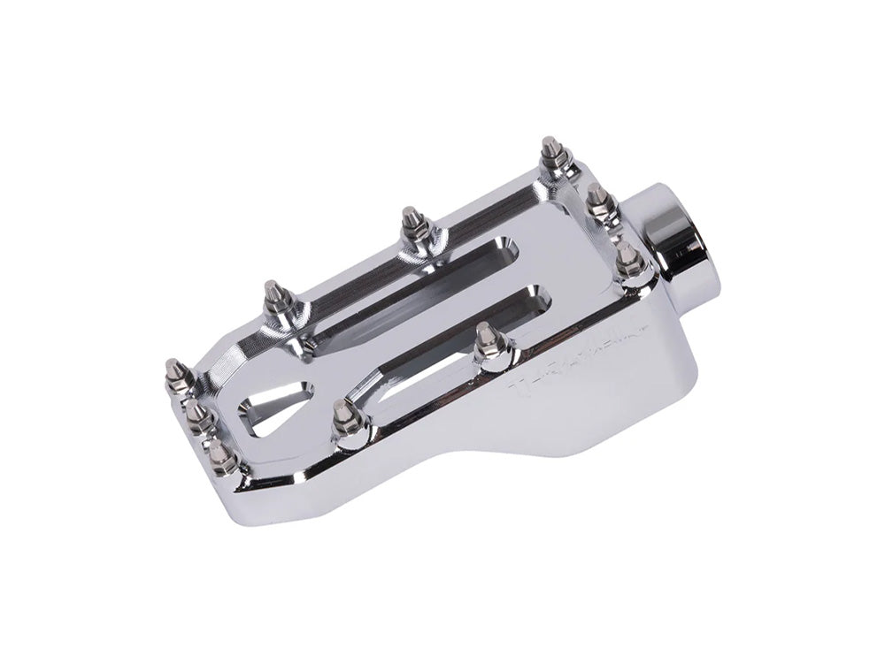 Aggressor Brake Arm Pedal - Chrome. Touring 2014up (Using Thrashin Brake Arms) - Thrashin Supply