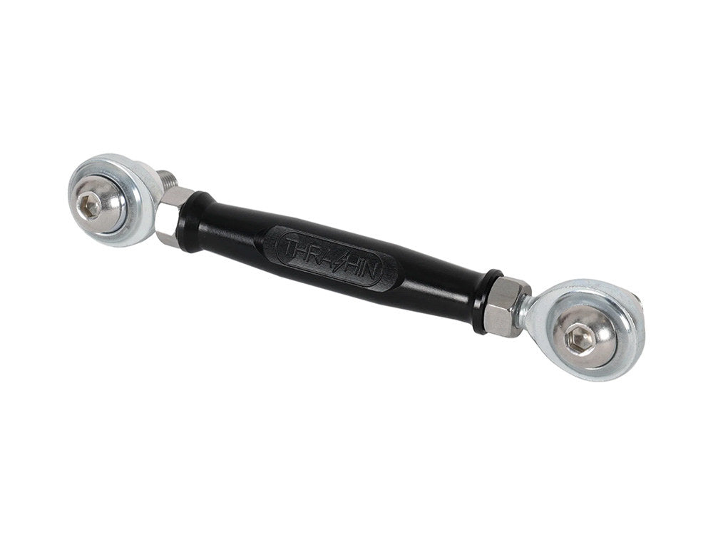 Adjustable Brake Linkage - Black. Fits Softail 2018up with Mid Controls. - Thrashin Supply