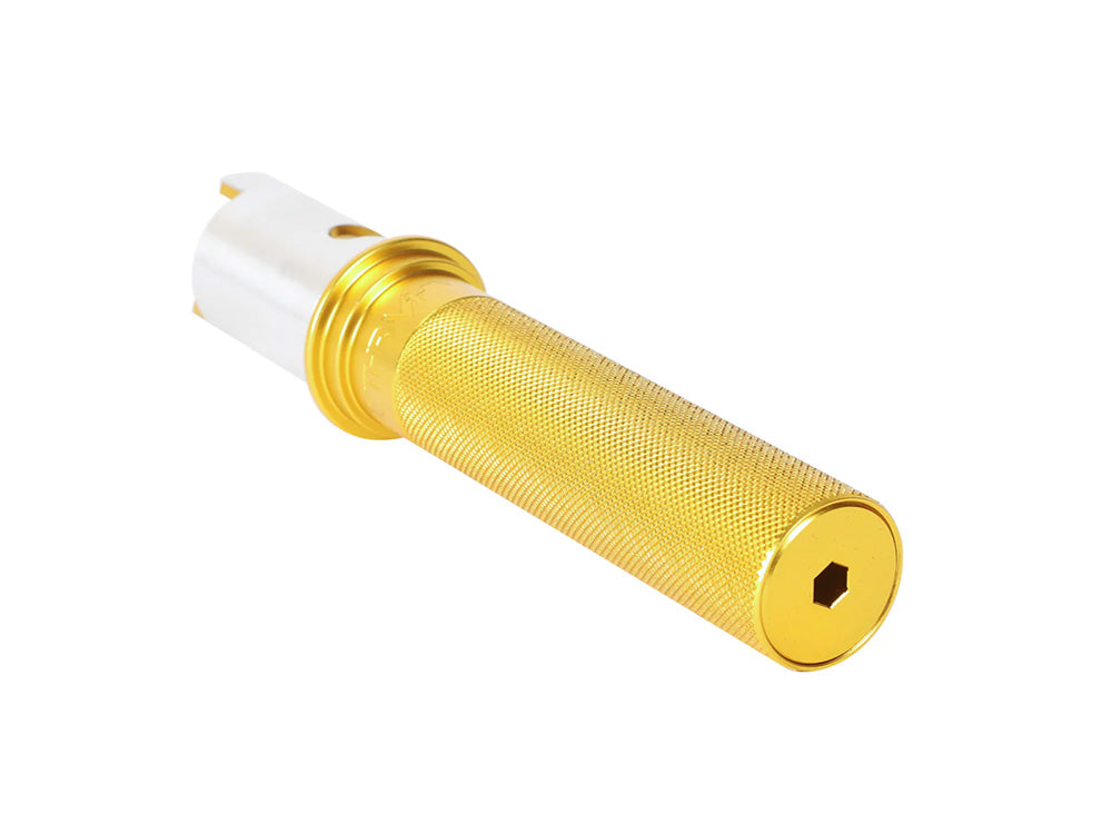 Thrashin Gold Billet Throttle Sleeve. Fits CVO Touring 2023up, Street Glide & Road Glide 2024up, Touring 2025up & Softail 2025up - Thrashin Supply