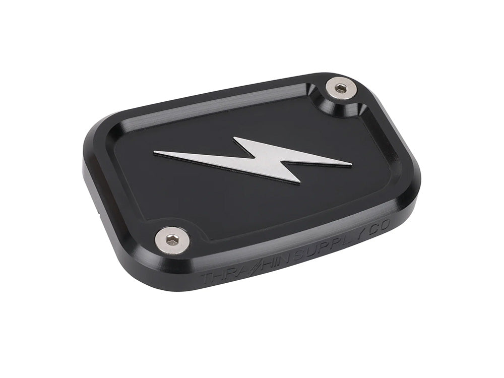 Front Master Cylinder Cover - Black. Fits Softail 2018up - Thrashin Supply