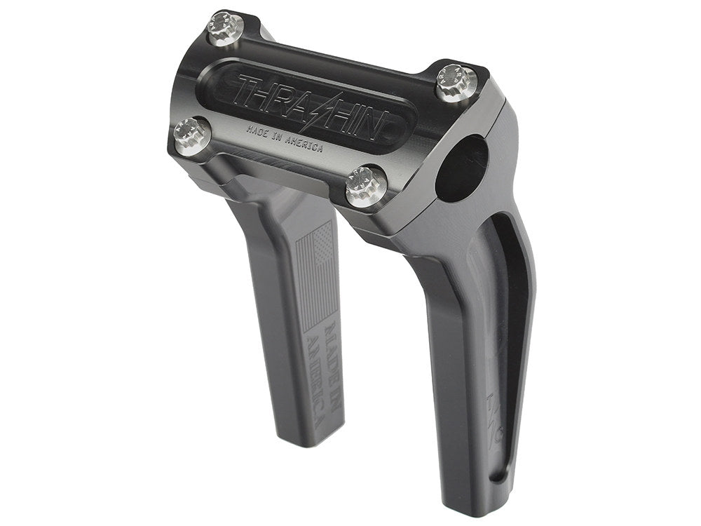 6.5in. Pull Back Thrashin Risers - Black. Fits 1in. Handlebar - Thrashin Supply