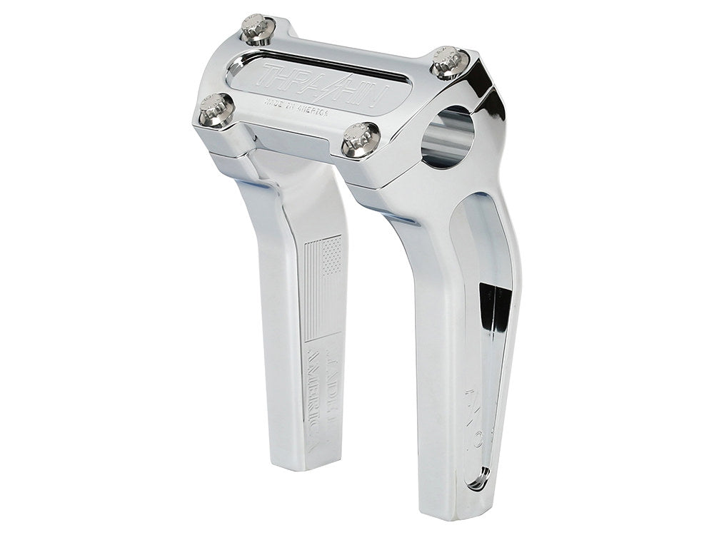 6.5in. Pull Back Thrashin Risers - Chrome. Fits 1in. Handlebar - Thrashin Supply