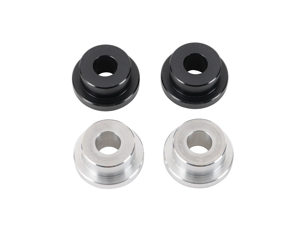Solid Handlebar Mount Kit - Black & Raw. Fits Big Twin 1973-2017 & Sportster 1973-2003 - Thrashin Supply