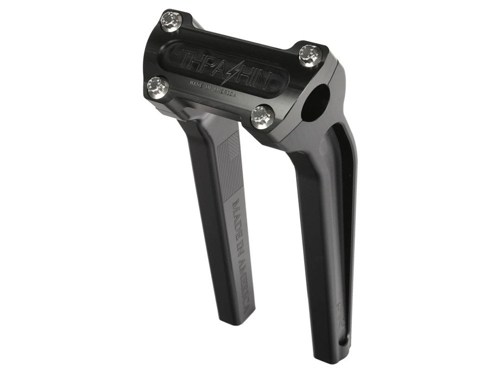 9.5in. Pull Back Thrashin Risers - Black. Fits 1in. Handlebar - Thrashin Supply