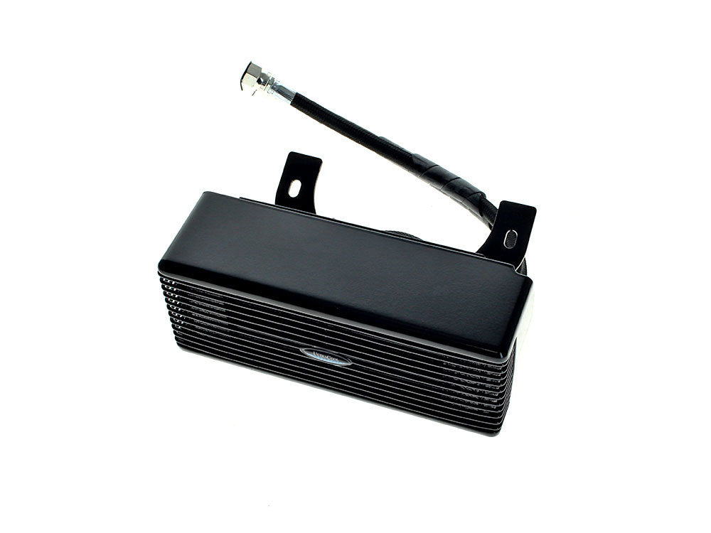 Fan Assisted Low Mount Oil Cooler Kit - Gloss Black. Fits Touring 1994-2008 - Ultra Cool