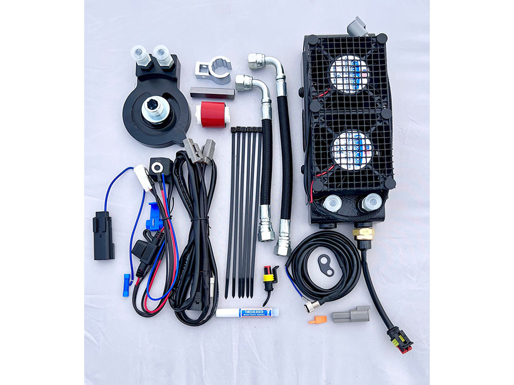 Lower Fairing Mounted Oil Cooler Kit. Fits Touring 2017-2024 with Lower Fairing - Ultra Cool