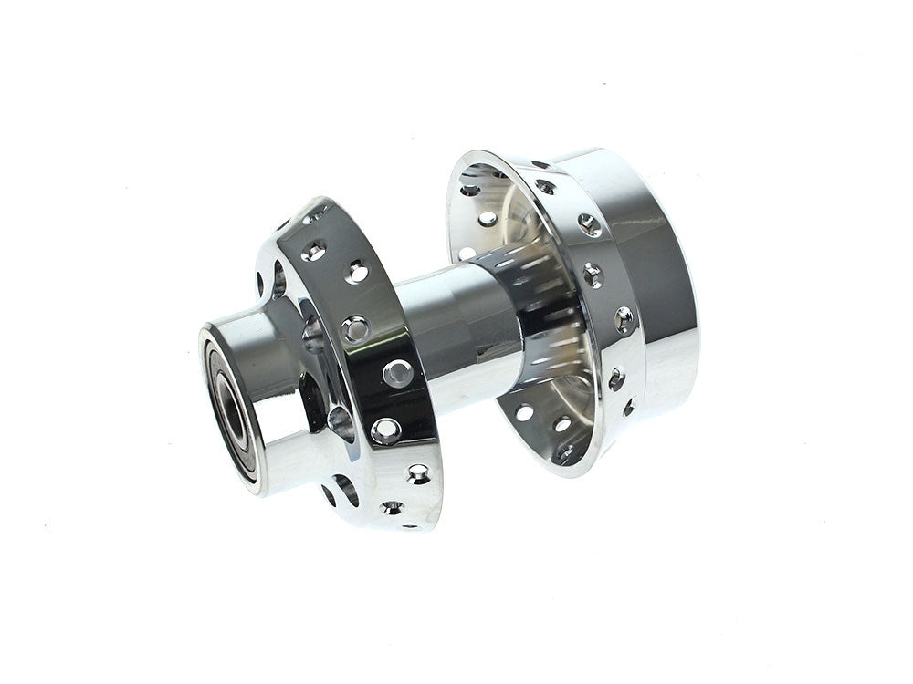 Front Wheel Hub - Chrome. Fits FX Softail 2000-2006 & Dyna Wide Glide 2000-2005 Models with Single Disc Rotor & 3/4in. Axle - V-Factor