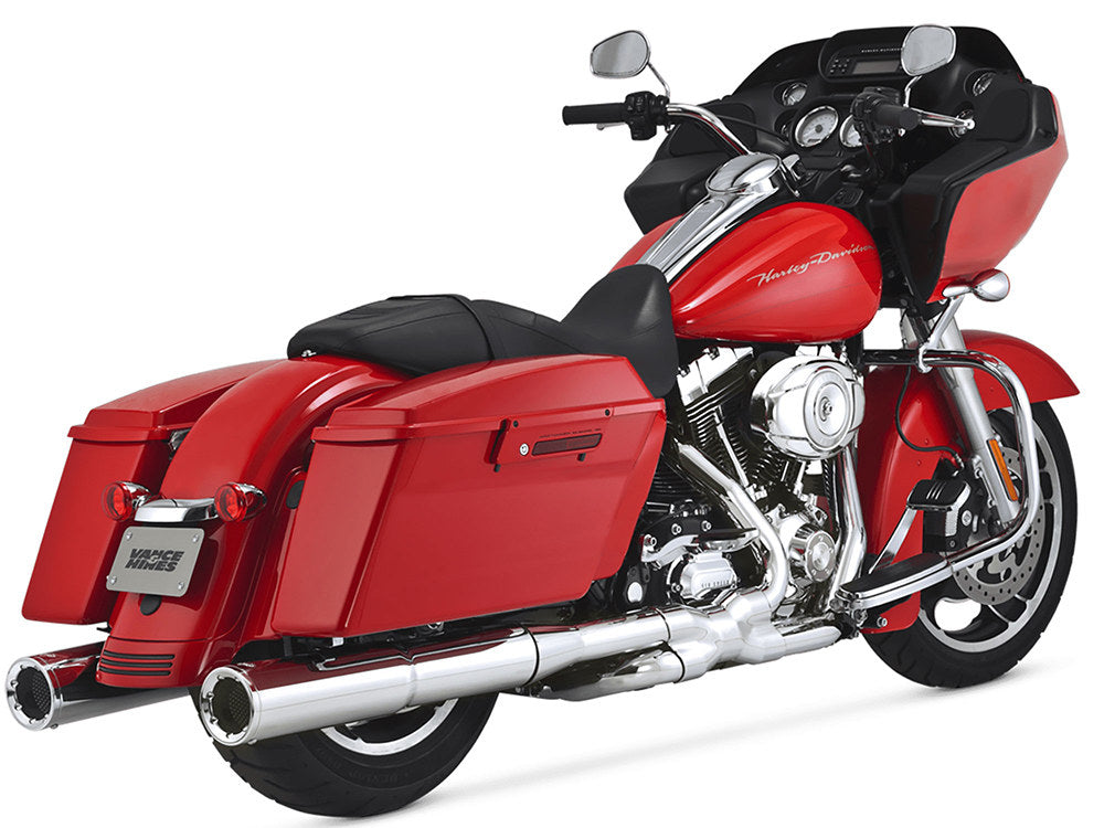 4.5in. Hi-Output Slip-On Mufflers - Chrome. Fits Touring 1995-2016 - Vance And Hines