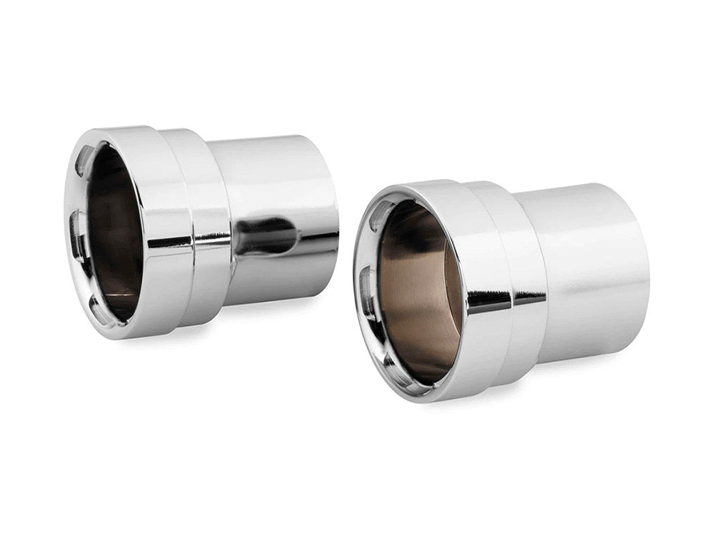 Straight Cut End Caps - Pair. Fits Vance & Hines Big Shots & Big Shots Long Exhaust - Vance And Hines