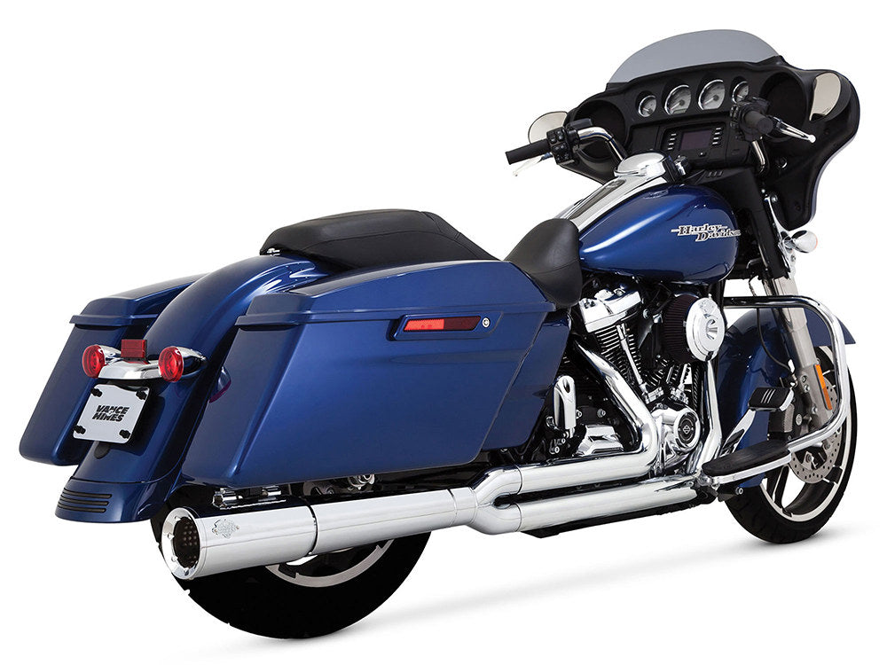 Pro Pipe 2-into-1 Exhaust - Chrome. Fits Touring 2017up - Vance And Hines